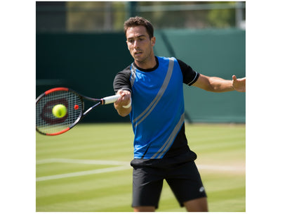 Tennis player wearing jersey tshirt 098 - custom teamwear